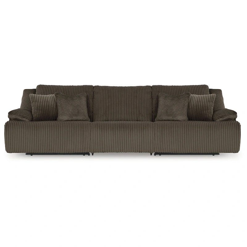 Signature Design by Ashley Top Tier 3-Piece Reclining Sectional Sofa - 128W x 40D x 41H