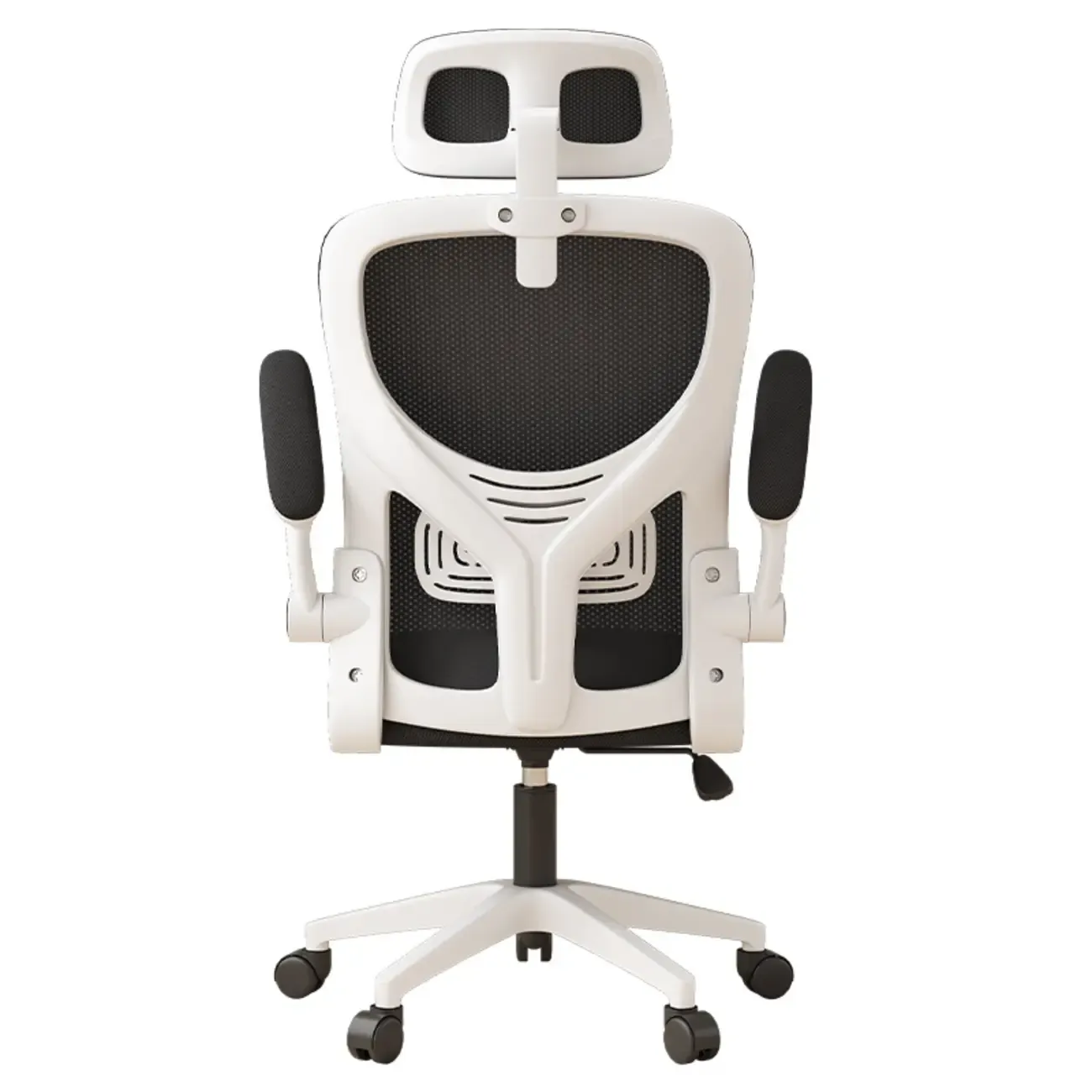 Ergonomic Black White Mesh Adjustable Office Chair