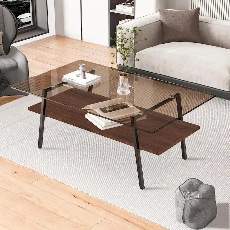 38.58  Rectangle Coffee Table with Modern Design