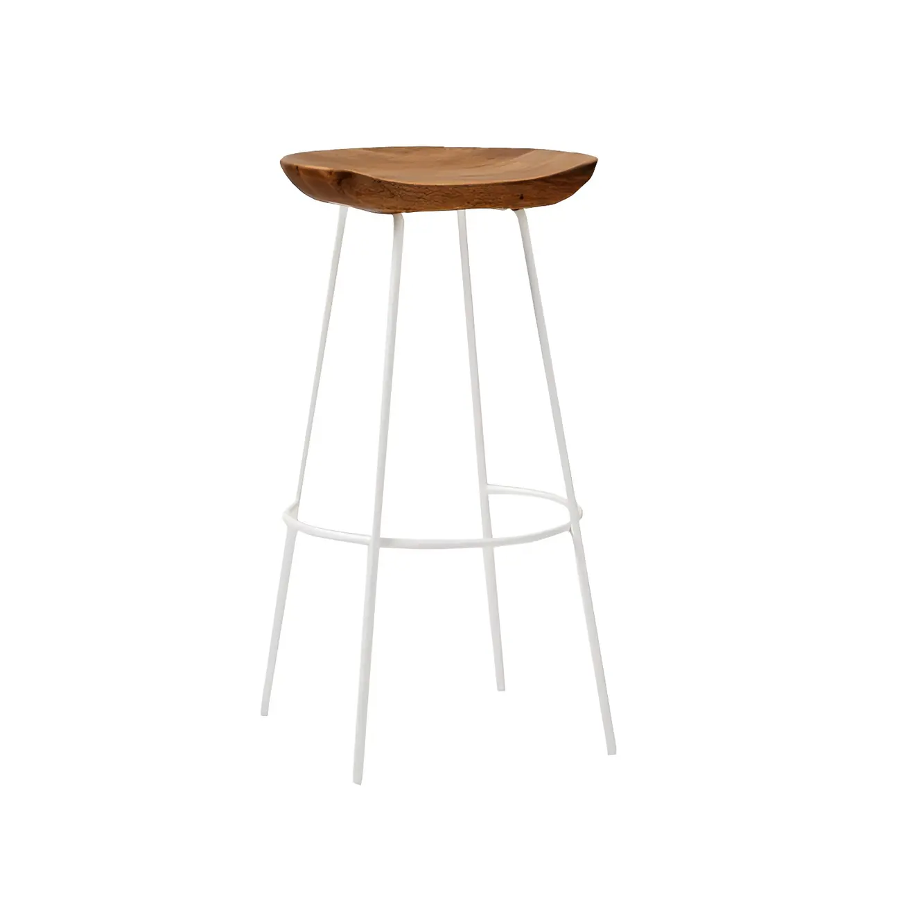 Modern Solid Wood Counter Height Bar Stools