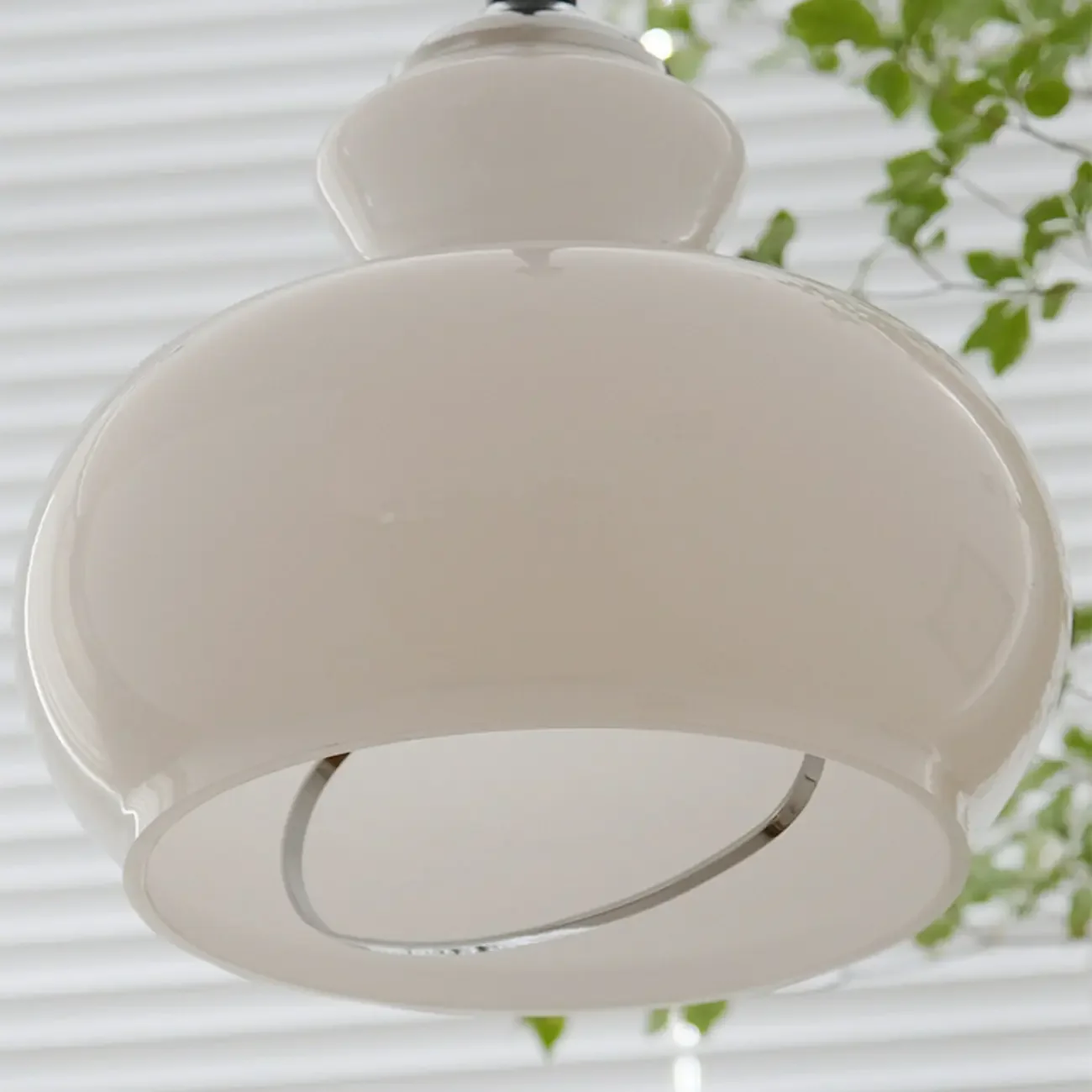 Modern Green Dome Glass Adjustable Pendant Light