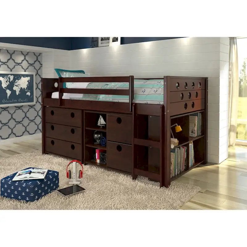 Circles Modular Low Loft Twin Bed