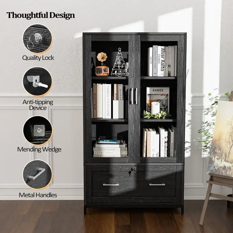 File Cabinet with Adjustable Shelves with Lock