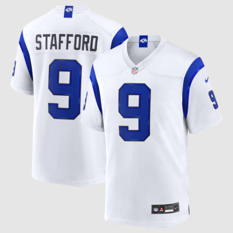 Los Angeles Rams Matthew Stafford Fearsome White Game Jersey
