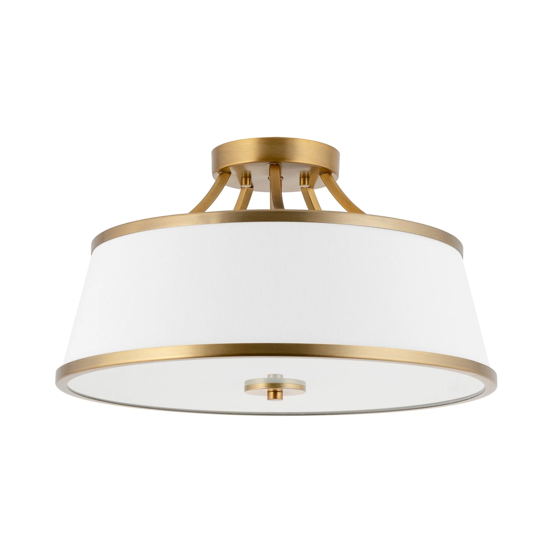 Zoey 18 Modern 3-Light Semi-Flush Mount Ceiling Light