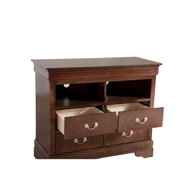 Louis Phillipe Wooden Media Chest