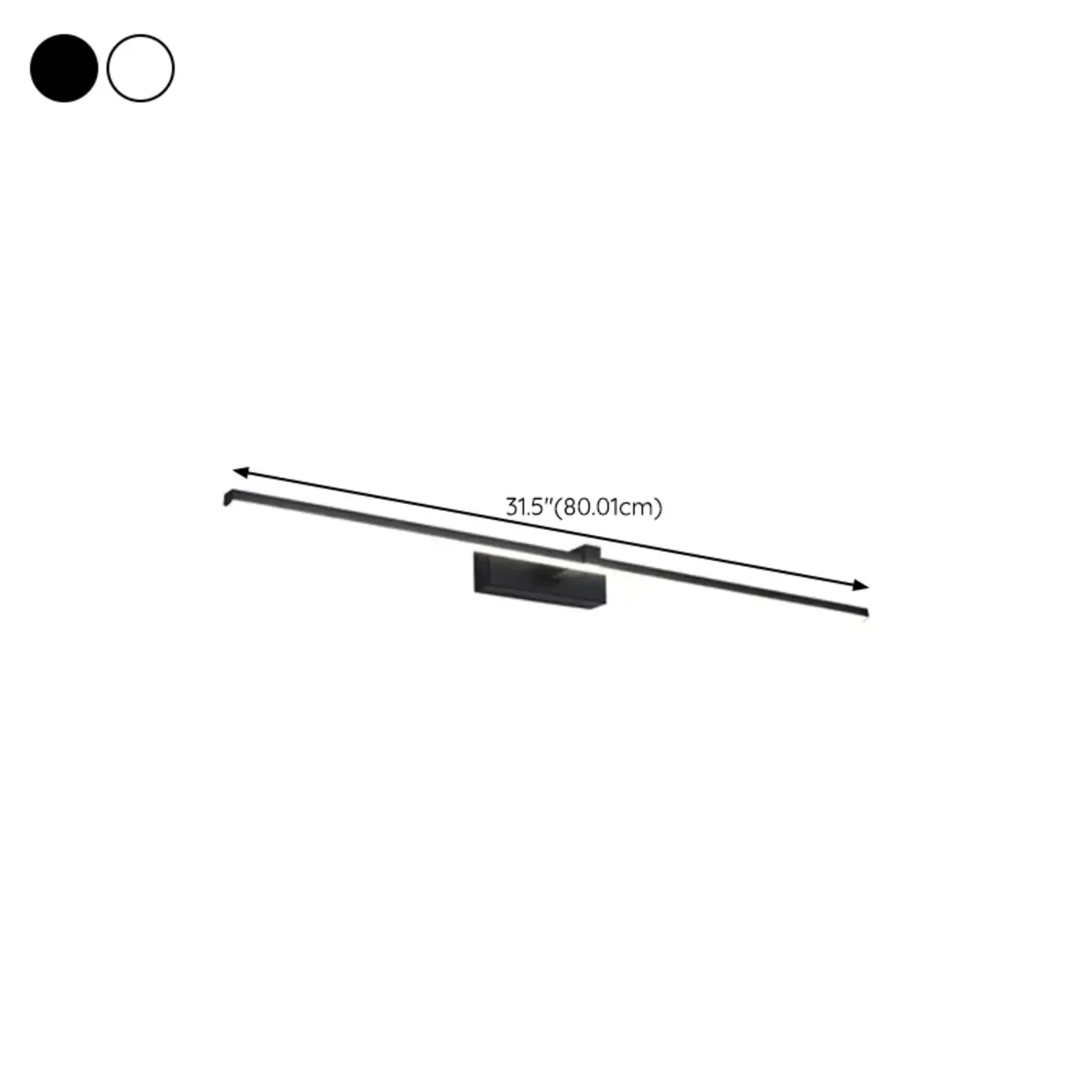 Modern Linear Bathroom Vanity Light with Dimmable Design