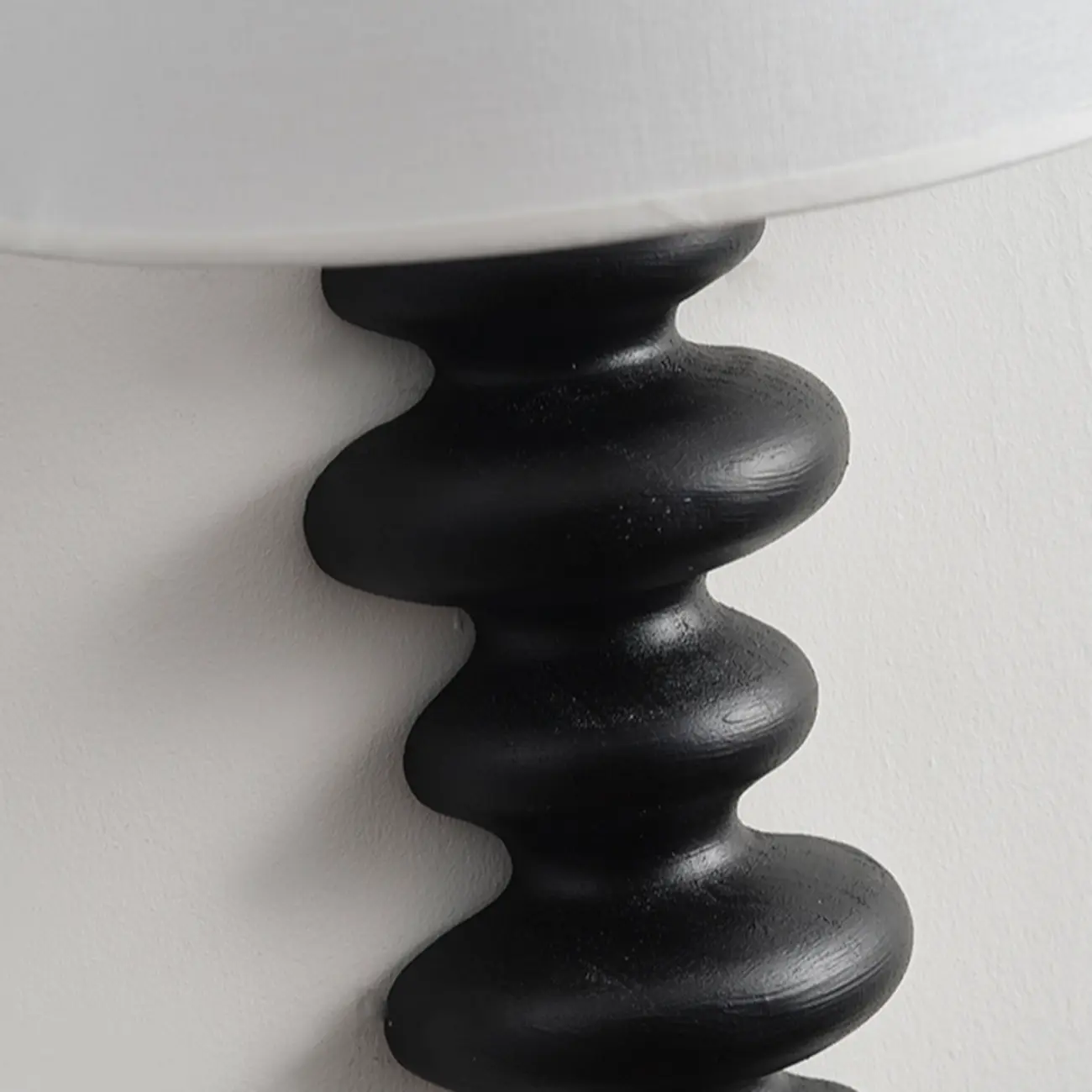 21H Modern Geometric Wooden Wall Sconce with Fabric Shade