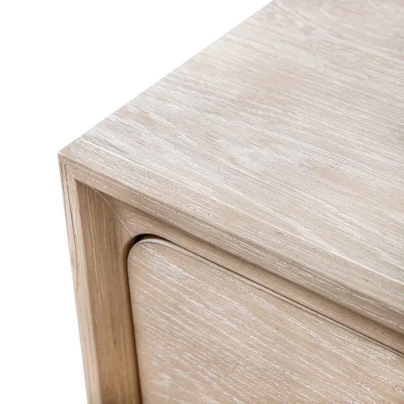 Furniture of America Drayden Transitional Oak Solid Wood 2-Drawer Nightstand, Set of 2