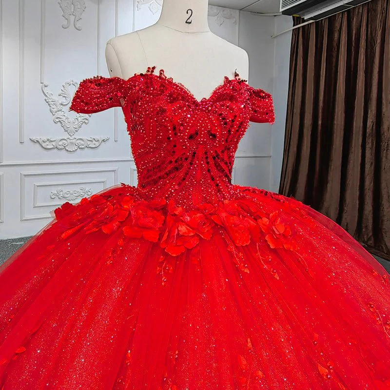Sweet Valentine Red Quinceanera Dress
