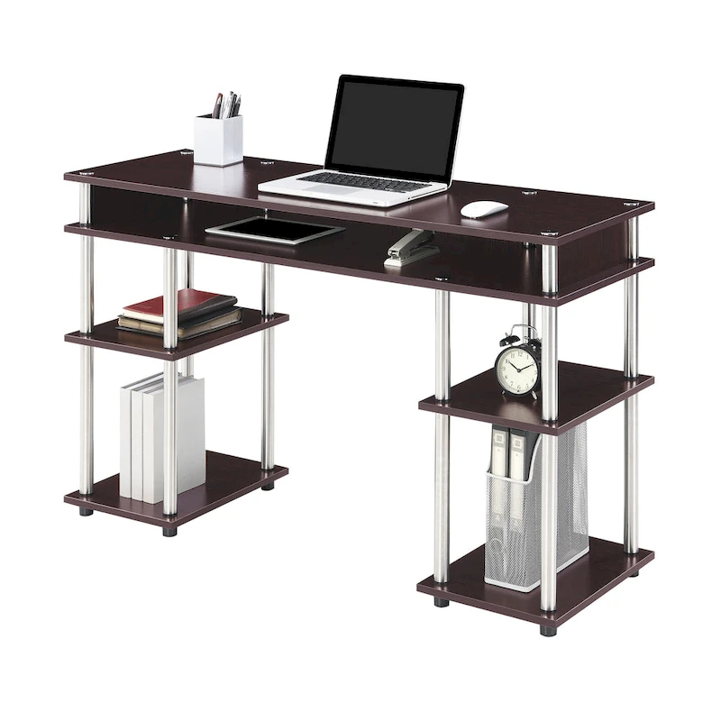 Convenience Concepts Designs2Go No Tools Student Desk with Shelves