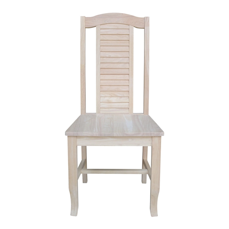 Solid Wood Seaside Dining Chairs - Set of Two