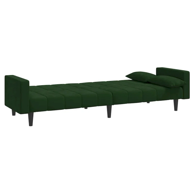 vidaXL 2-Seater Sofa Bed Upholstered Convertible Sleeper Sofa Couch Velvet - 86.6 x 33.3 x 27.2