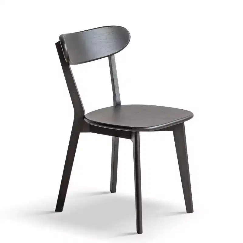 MAYEERTY Mid Century Modern FAS-Grade Oak Dining Chair, Solid Wood Chair for Kitchen Living Room