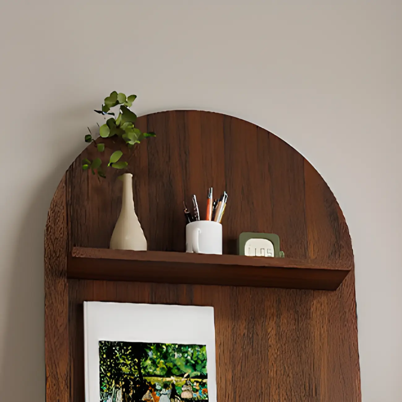 Scandinavian Solid Wood 4-Tier Ladder Bookcase