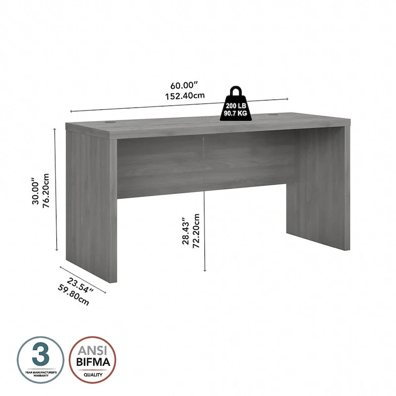 Echo 60W Credenza Desk by Bush Business Furniture