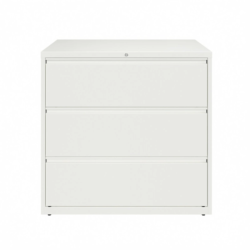 Hirsh 42-in Wide HL10000 Series 3 Drawer Lateral File Cabinet, White