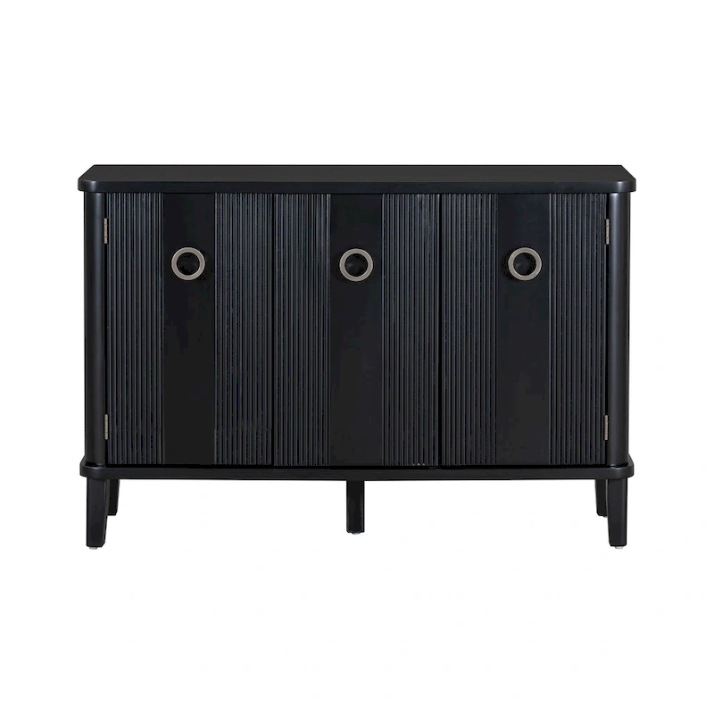 Simple and Atmospheric Solid Wood Veneer Fraxinus Mandschuric Cabinet