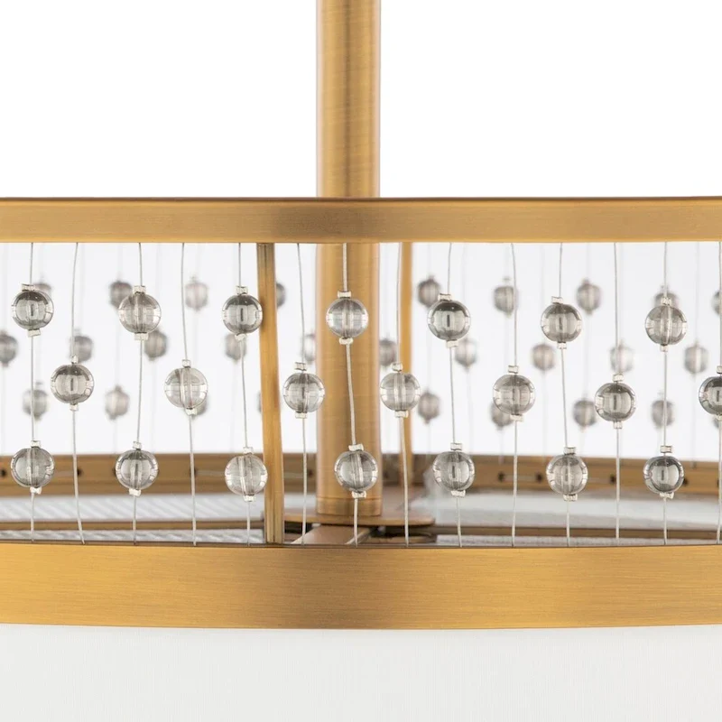 Belle Traditional Antiqued Crystal 3-Light Pendant