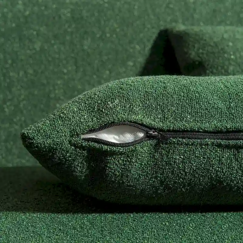 Boucle Loveseat - Natural Fabric, Mid-Century Modern, Seats 2