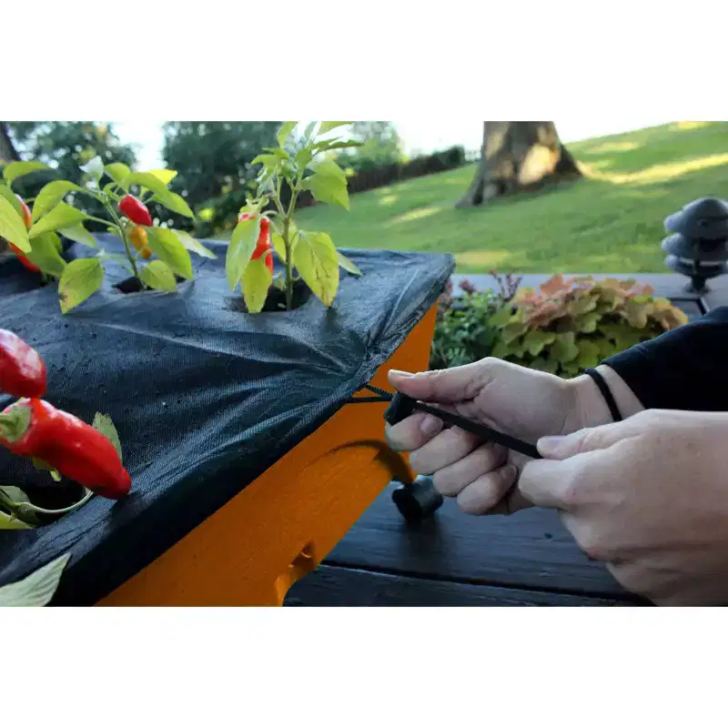 Emsco 2pc Replacement Mulch Cover Black 9"x12"