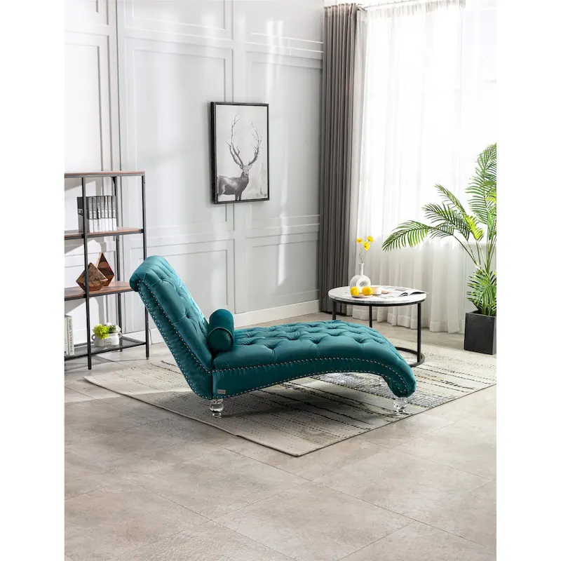Leisure concubine sofa with acrylic feet