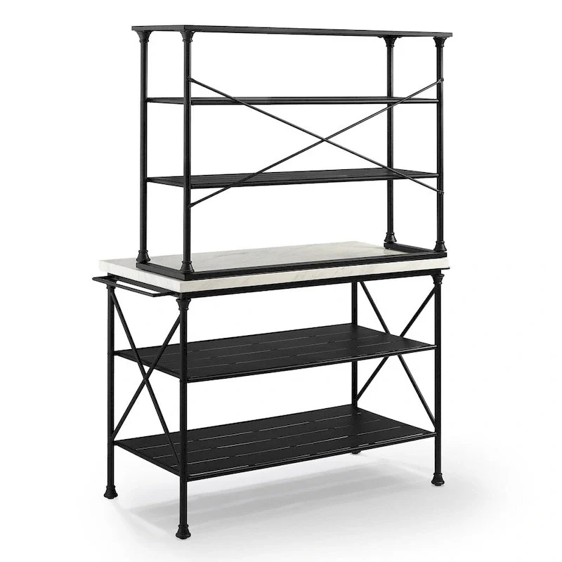 Crosley Madeleine Kitchen Island and Hutch