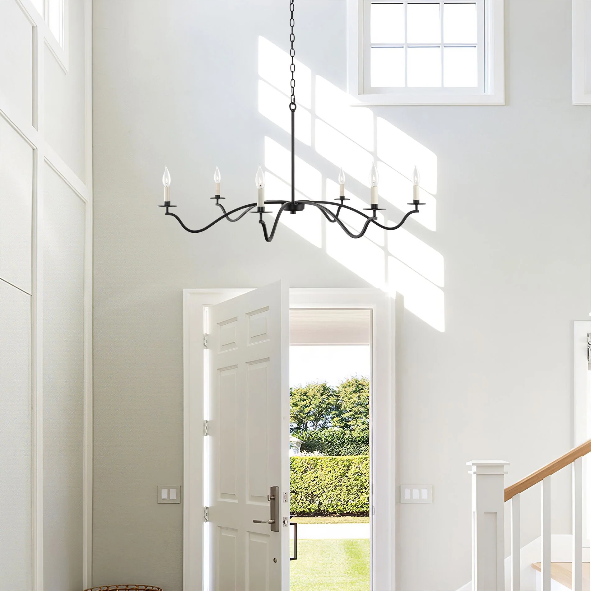 Pennington 42 6-Light Large Modern Chandelier