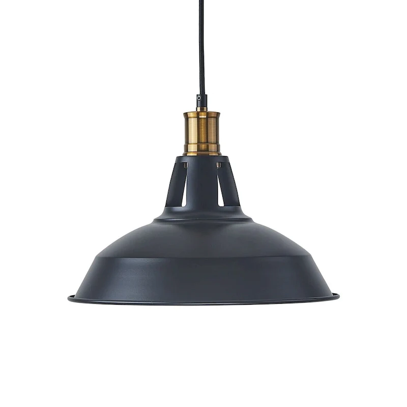 Black and gold 1 Lt grace atmosphere pendant 12 inch