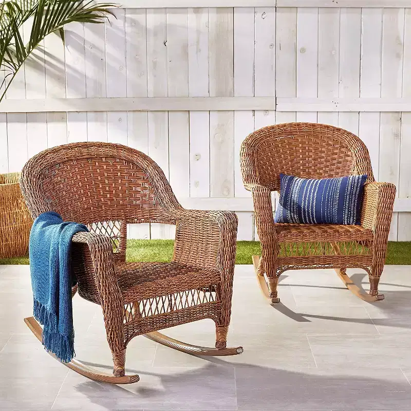 HomeStock Lakeside Living Chair - Set Of 2, Patio Chair, Outdoor Rocking Chair