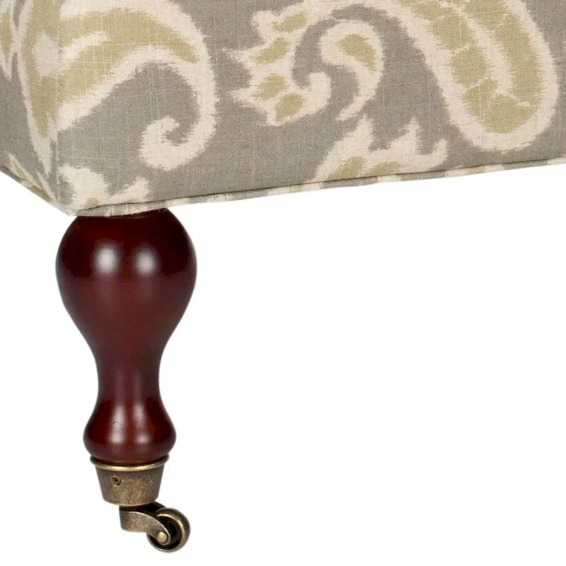 SAFAVIEH Tari Pillowtop Grey/ Sage Bench - 0 - 52 W x 21 D x 19 H - 52Wx21Dx19H