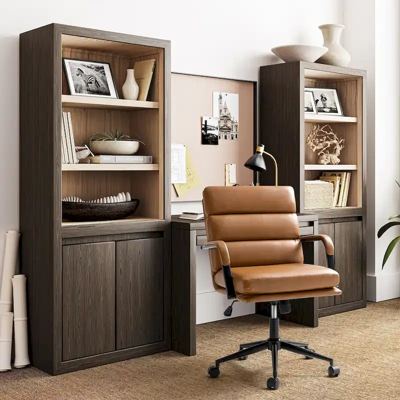 Modern Task Faux Leather Chair with Tilt Lock and Center Tilt by