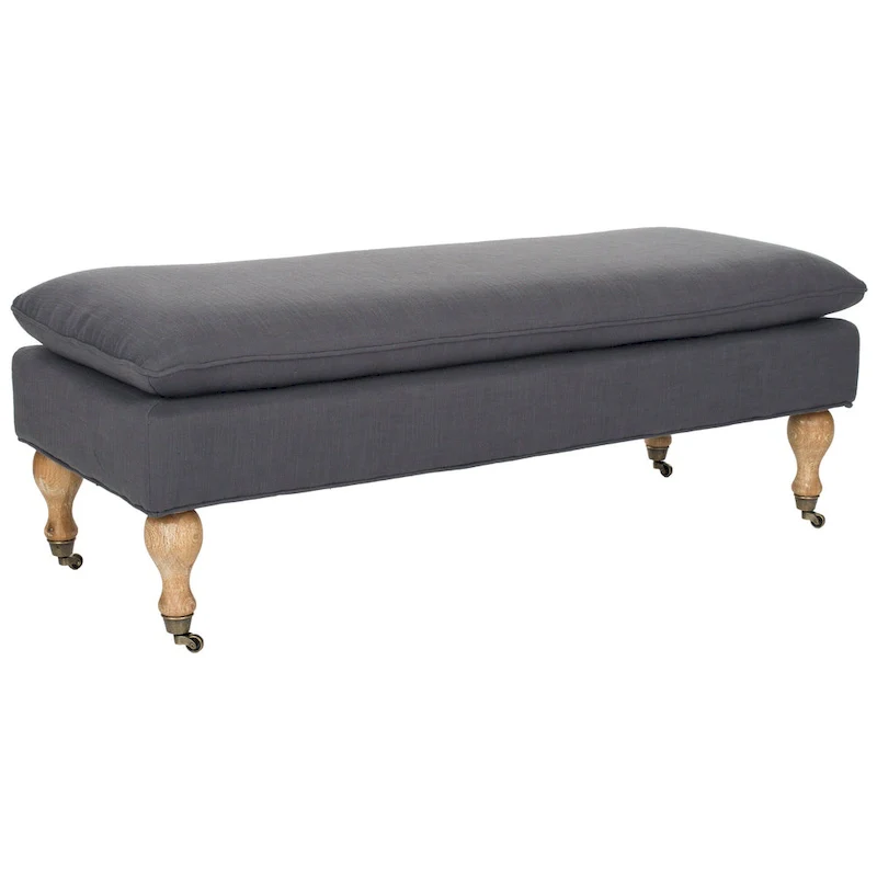 SAFAVIEH Tari Pillowtop Grey/ Sage Bench - 0 - 52  W x 21  D x 19  H - 52Wx21Dx19H