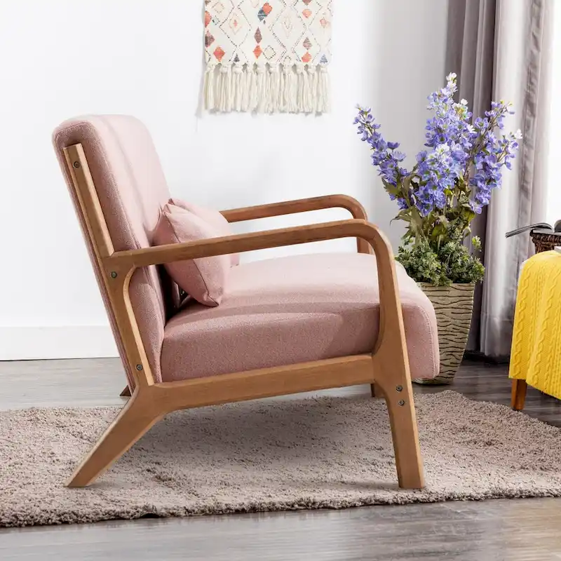 Ebello Modern Solid wood Accent Chair