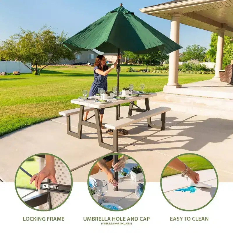 Lifetime 6-Foot Folding Picnic Table