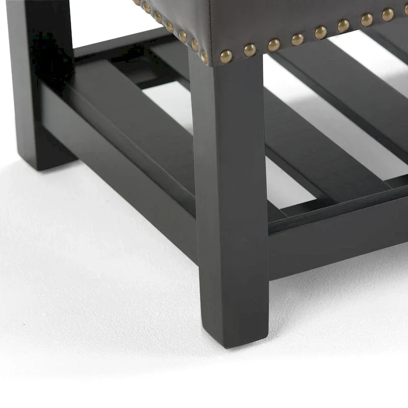 WYNDENHALL Riley 43 inch Wide Rectangle Ottoman Bench - 43 W x 17 D x 19 H