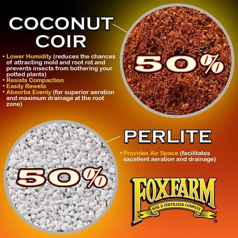 FoxFarm 50/50 Cream of the Crop Perilite & Coconut Coir, 2 cu ft