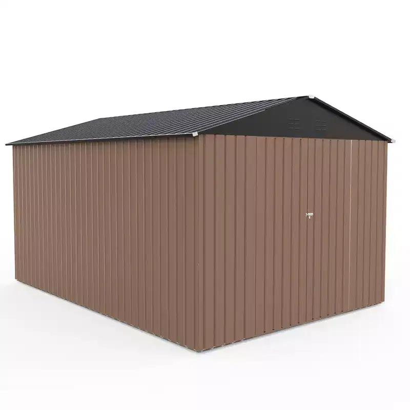 8 x12Ft Outdoor Storage Shed,Metal Garden Shed,Large Metal Tool Sheds with Updated Frame Structure and Lockable Doors,for Backyard Garden Patio Lawn