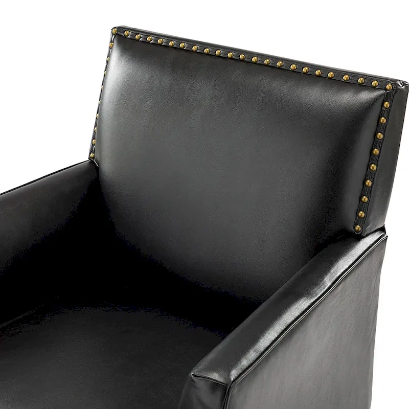 Nileus Modern Classic Polyester Accent Chair with Solid Wooden Legs Set of 2 by HULALA HOME