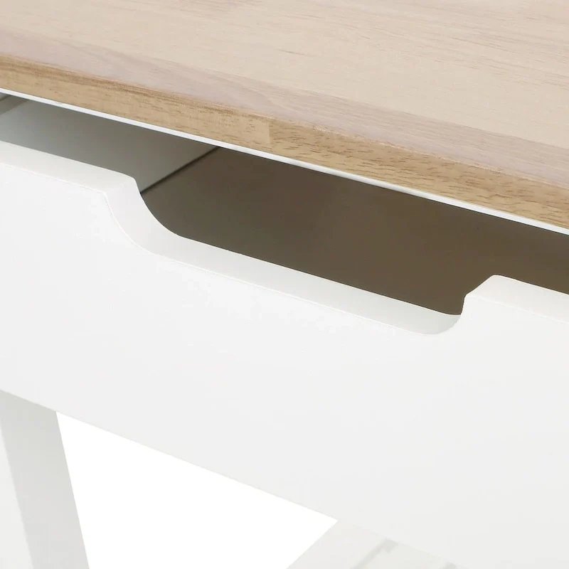 Compact Wooden Kitchen Cart with Wheels Shelves and Drawer by Christopher Knight Home