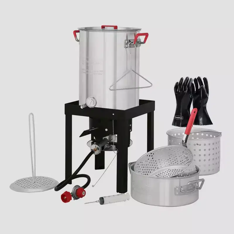Creole Feast 30qt Aluminum Turkey Fryer Boiler Kit TFK-TG-3001TG