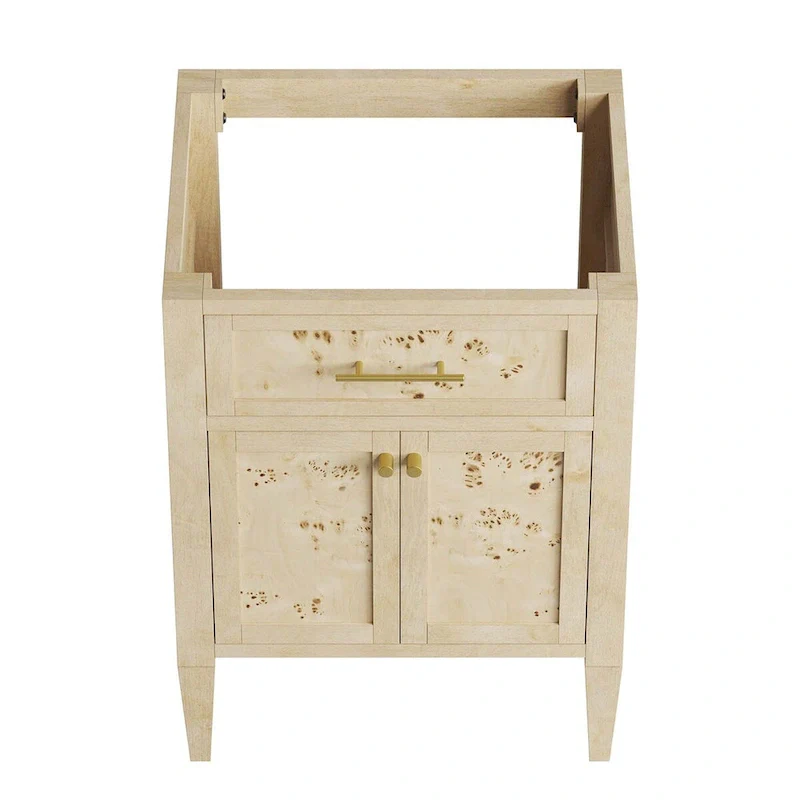 24 Wood Bathroom Vanity Cabinet (Sink Basin Not Included)