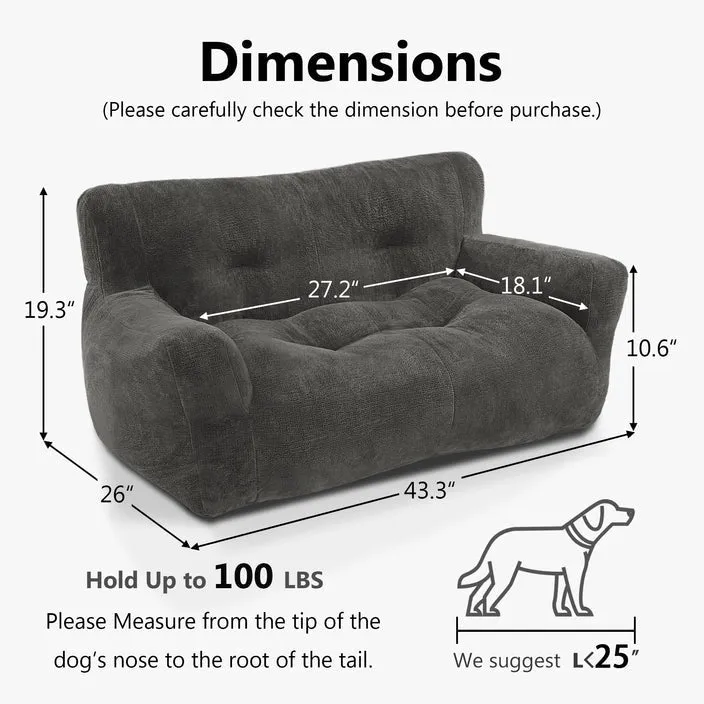 MCombo Pet Couch Sofa Bed Dog Bed for Small Medium Dogs, Fabric 0374