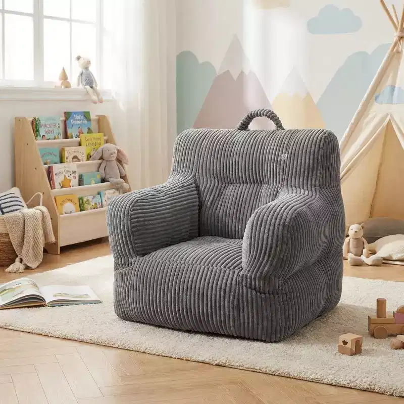 Kids Bean Bag Chair  Comfy Toddler Bean Bag Sofa with Filler for Living Room, Bedroom & Apartment