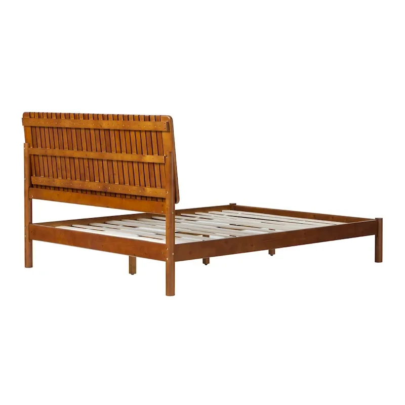 Middlebrook Designs Slatted Headboard Modern Queen Bed