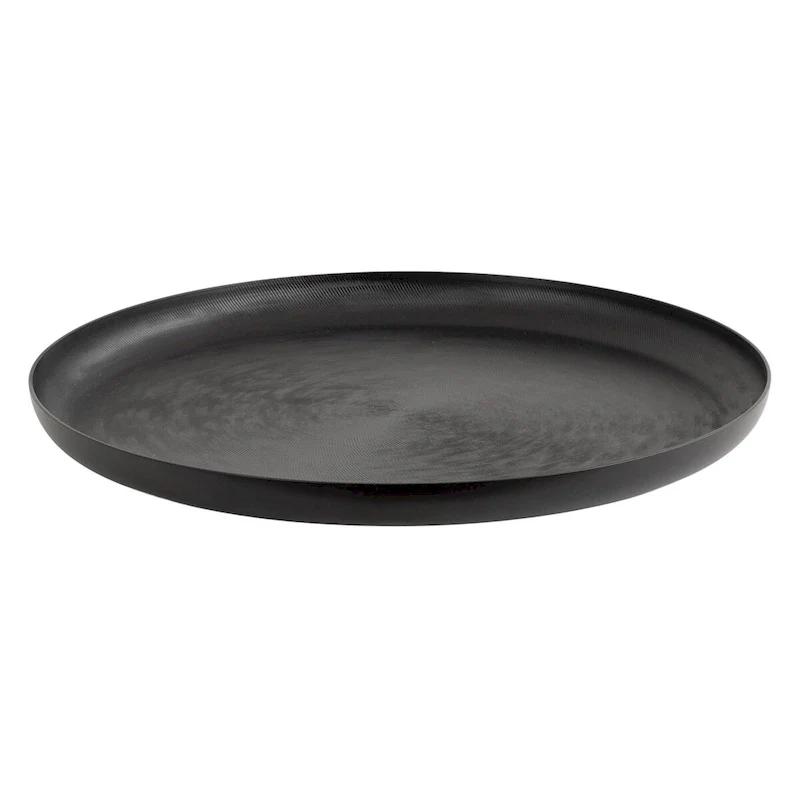 Kate and Laurel Stovring Round Metal Tray - 16  Diameter