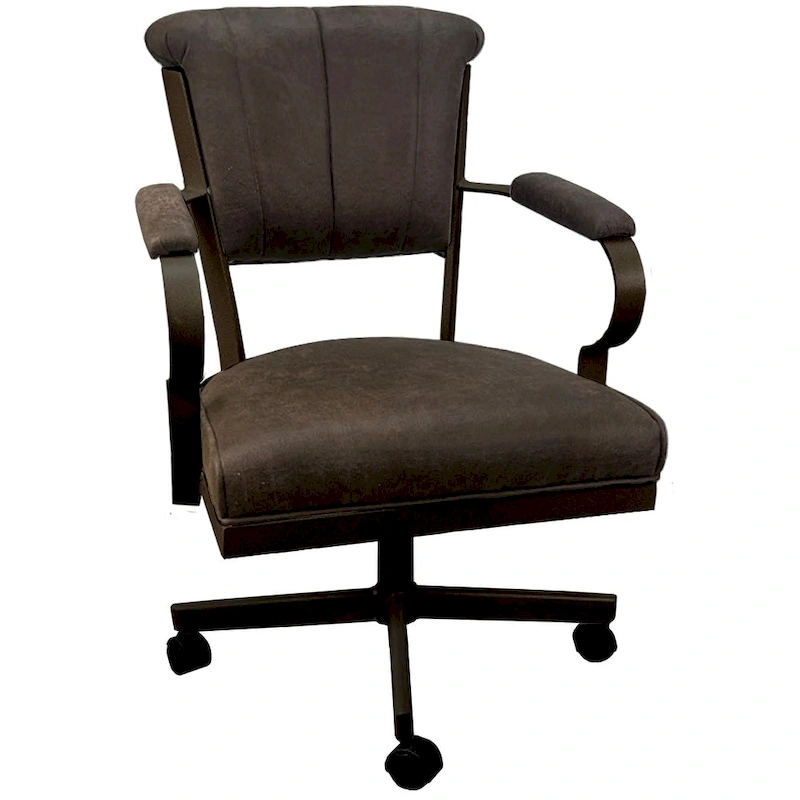 Miami Swivel Metal Caster Chair on Reading Base - 18 High Seat