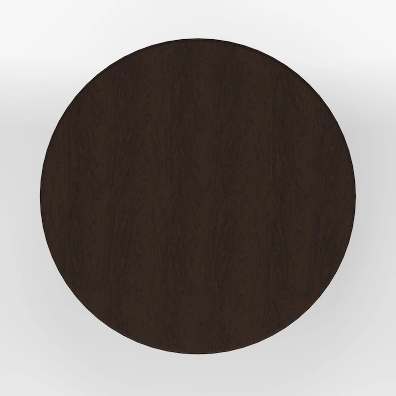 5-Piece Dining Set, 42 Round Pedestal Table and Slat Back Chairs