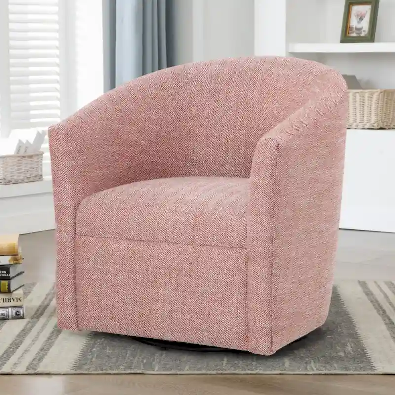 Sea Oat Swivel Barrel polyester Chair