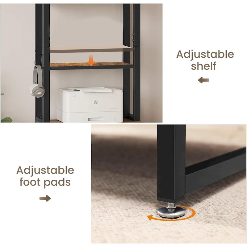 File Cabinet 2 Drawer Lock Filing Cabinet Printer Stand Bookshelves